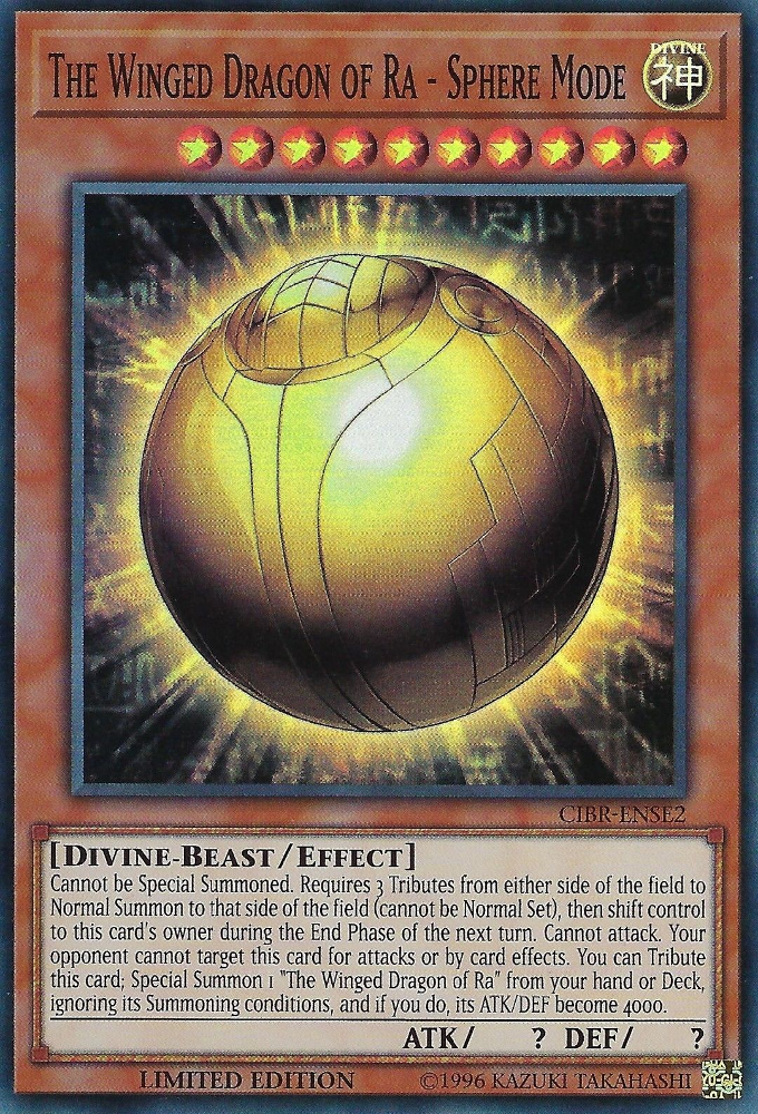 The Winged Dragon of Ra - Sphere Mode [CIBR-ENSE2] Super Rare | The CG Realm