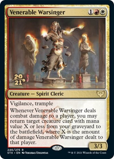 Venerable Warsinger [Strixhaven: School of Mages Prerelease Promos] | The CG Realm