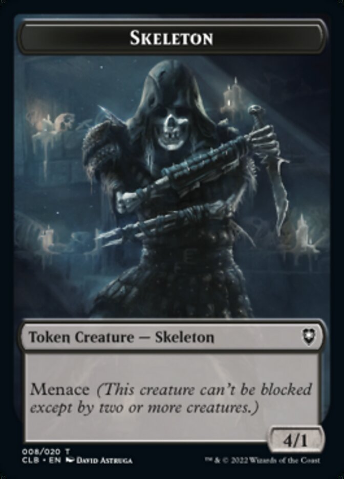 Treasure // Skeleton Double-Sided Token [Commander Legends: Battle for Baldur's Gate Tokens] | The CG Realm