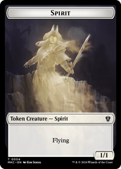 Spirit // Phyrexian Germ Double-Sided Token [Murders at Karlov Manor Commander Tokens] | The CG Realm