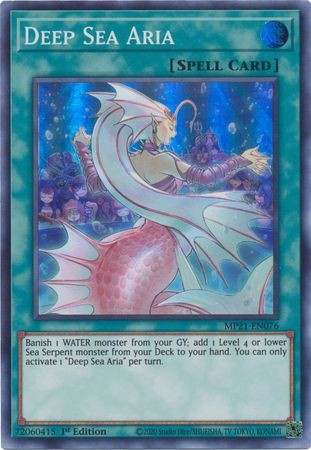 Deep Sea Aria [MP21-EN076] Super Rare | The CG Realm