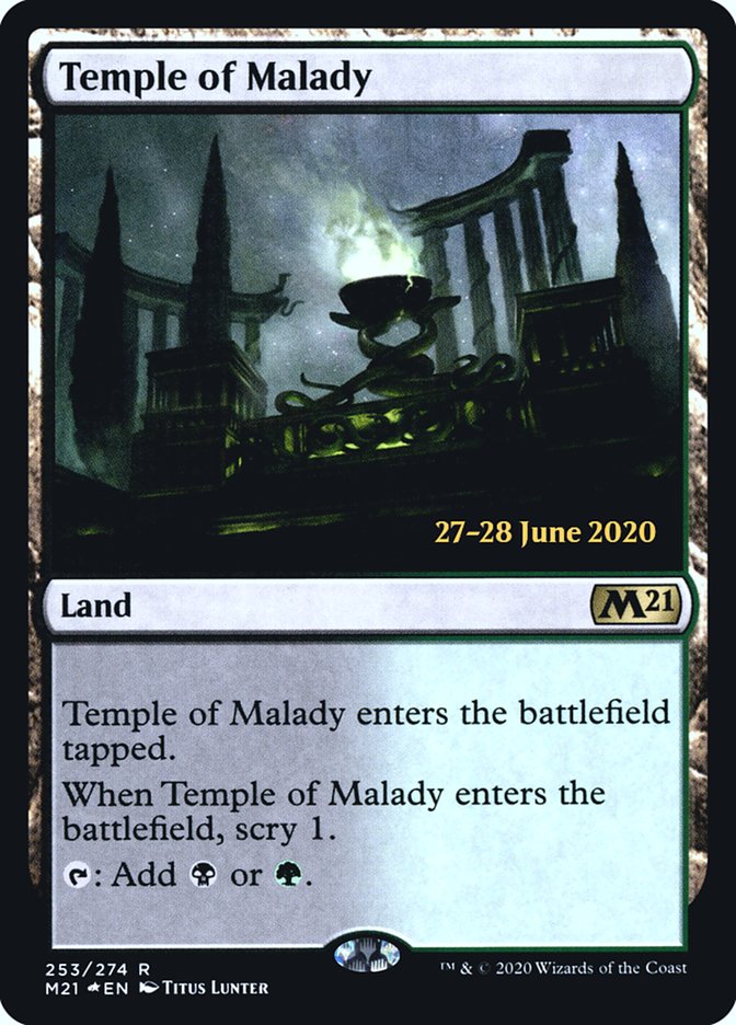 Temple of Malady [Core Set 2021 Prerelease Promos] | The CG Realm