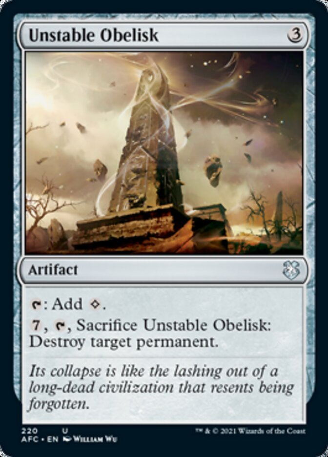 Unstable Obelisk [Dungeons & Dragons: Adventures in the Forgotten Realms Commander] | The CG Realm