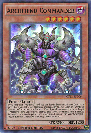 Archfiend Commander [CT11-EN006] Super Rare | The CG Realm