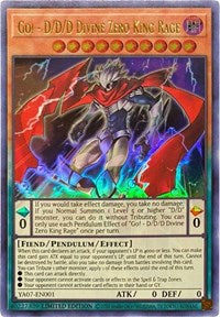 Go! - D/D/D Divine Zero King Rage [YA07-EN001] Ultra Rare | The CG Realm