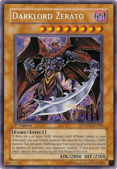 Darklord Zerato [PTDN-EN081] Secret Rare | The CG Realm