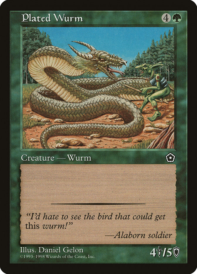 Plated Wurm [Portal Second Age] | The CG Realm