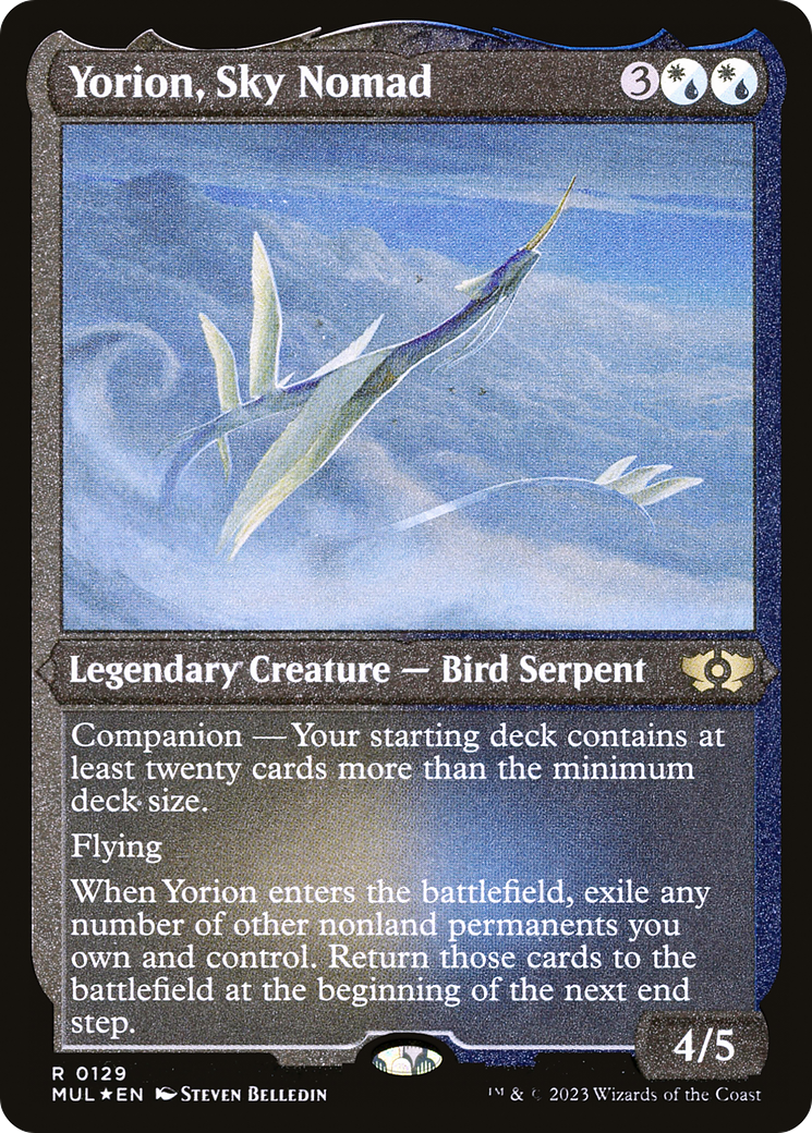 Yorion, Sky Nomad (Foil Etched) [Multiverse Legends] | The CG Realm