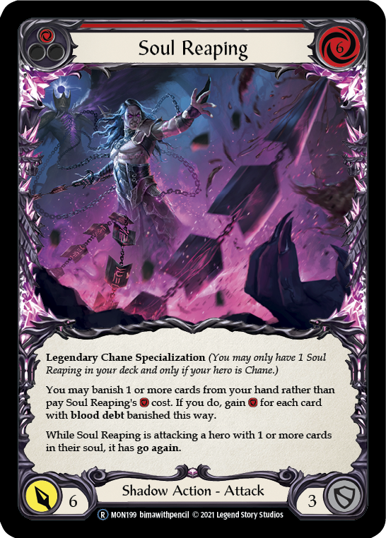 Soul Reaping [U-MON199-RF] (Monarch Unlimited)  Unlimited Rainbow Foil | The CG Realm