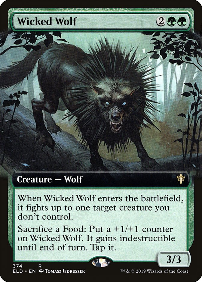 Wicked Wolf (Extended Art) [Throne of Eldraine] | The CG Realm