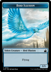 Spirit (0018) // Bird Illusion Double-Sided Token [Ravnica Remastered Tokens] | The CG Realm