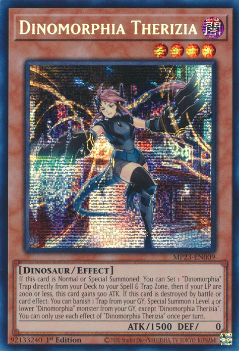 Dinomorphia Therizia [MP23-EN009] Prismatic Secret Rare | The CG Realm