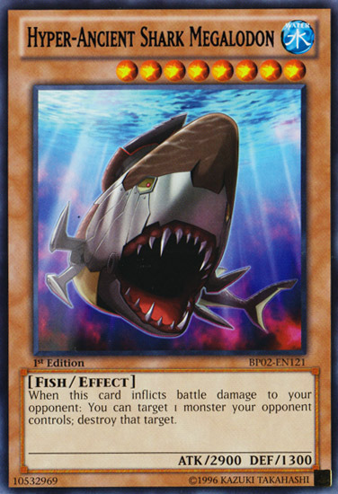 Hyper-Ancient Shark Megalodon [BP02-EN121] Mosaic Rare | The CG Realm