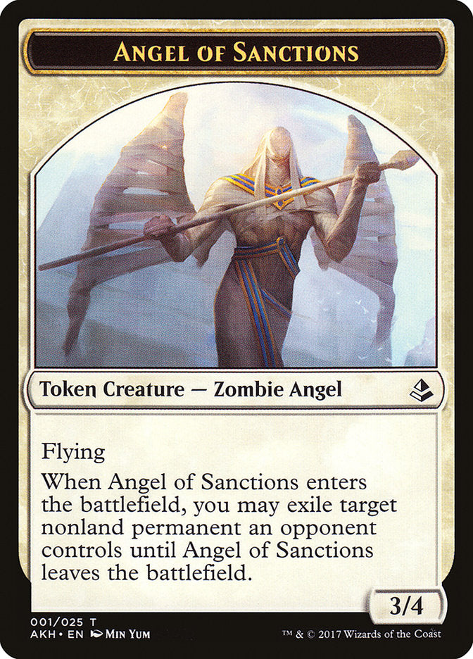 Angel of Sanctions Token [Amonkhet Tokens] | The CG Realm