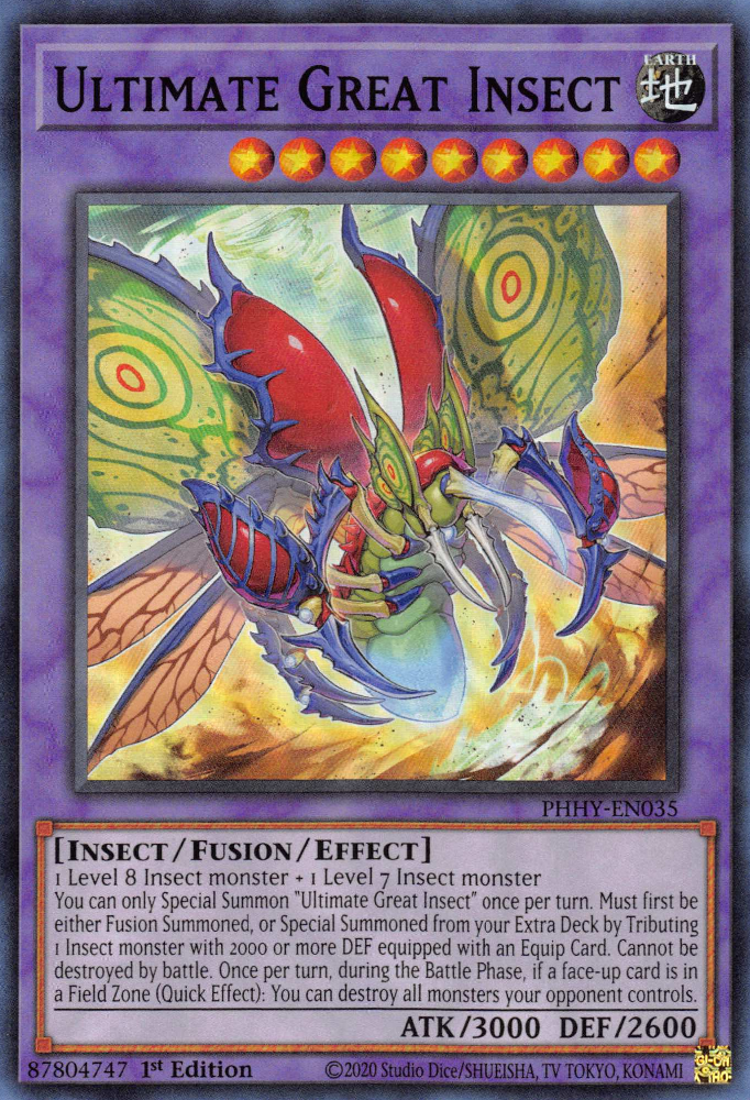 Ultimate Great Insect [PHHY-EN035] Super Rare | The CG Realm