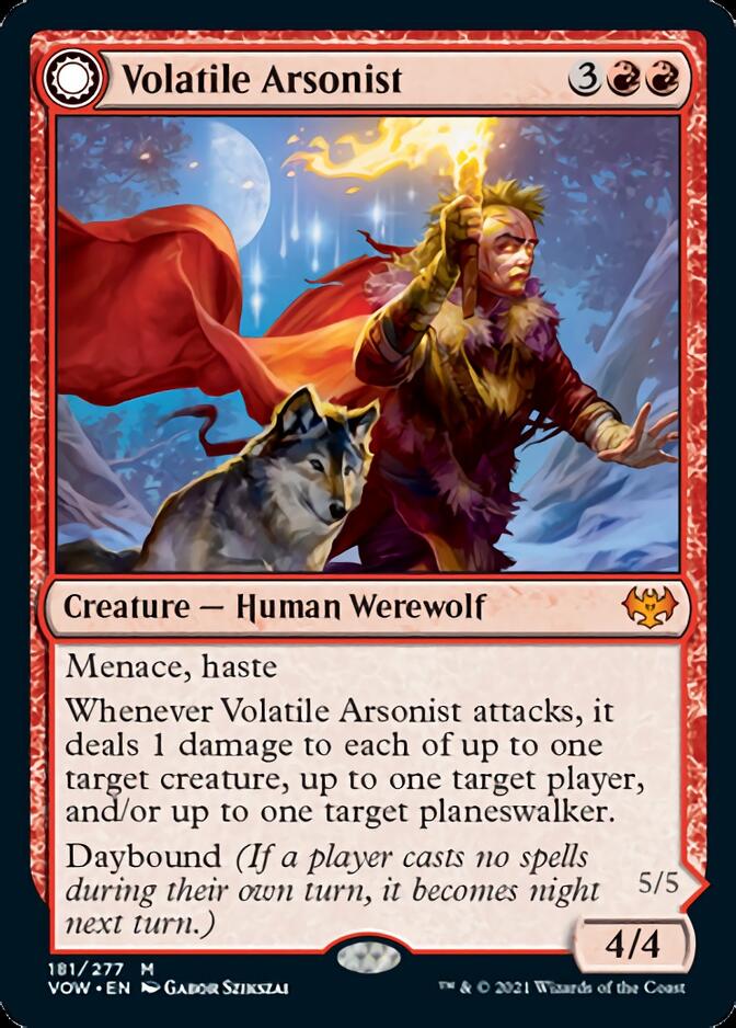 Volatile Arsonist // Dire-Strain Anarchist [Innistrad: Crimson Vow] | The CG Realm