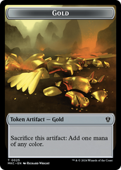 Gold // Lightning Rager Double-Sided Token [Murders at Karlov Manor Commander Tokens] | The CG Realm