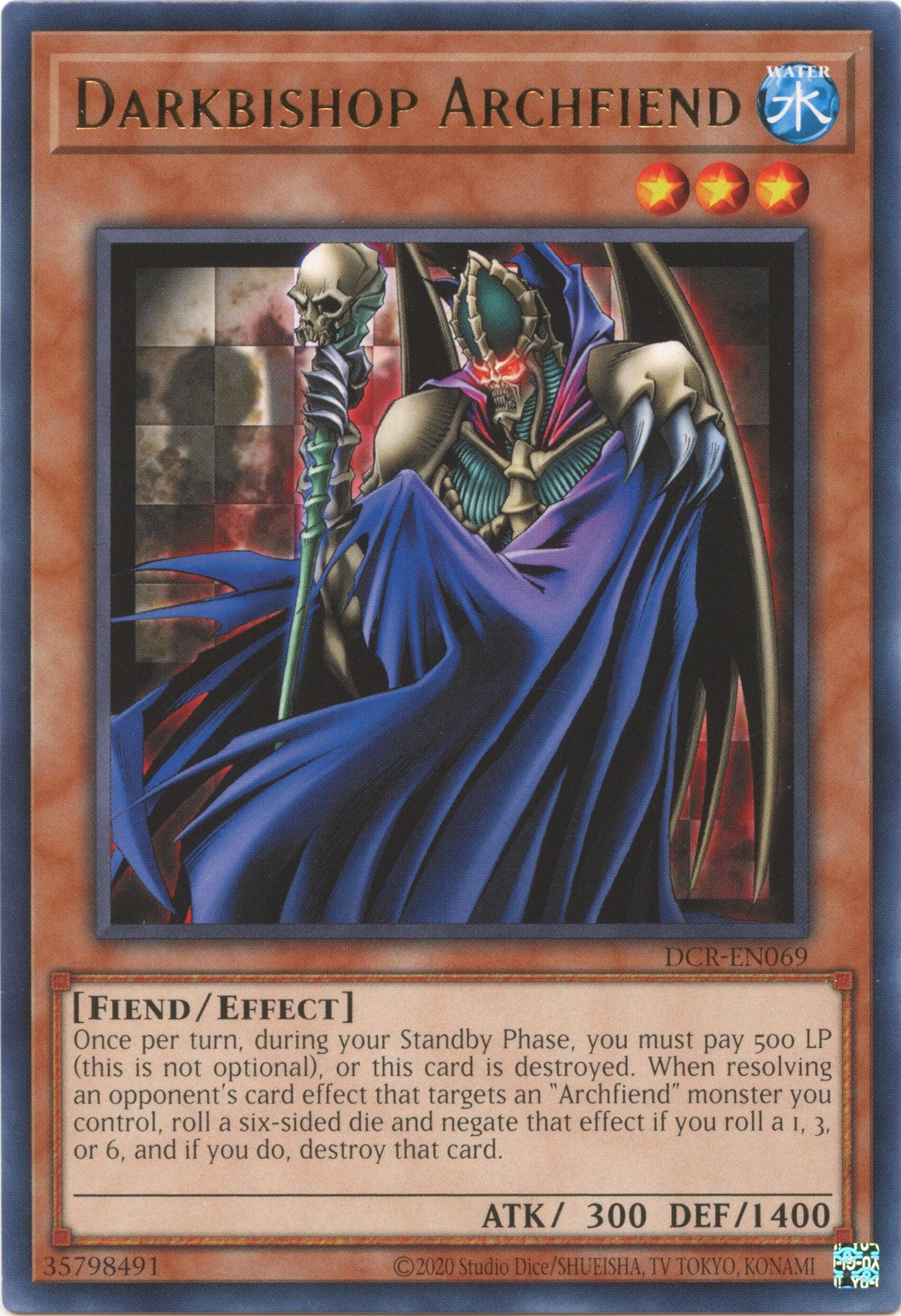 Darkbishop Archfiend (25th Anniversary) [DCR-EN069] Rare | The CG Realm