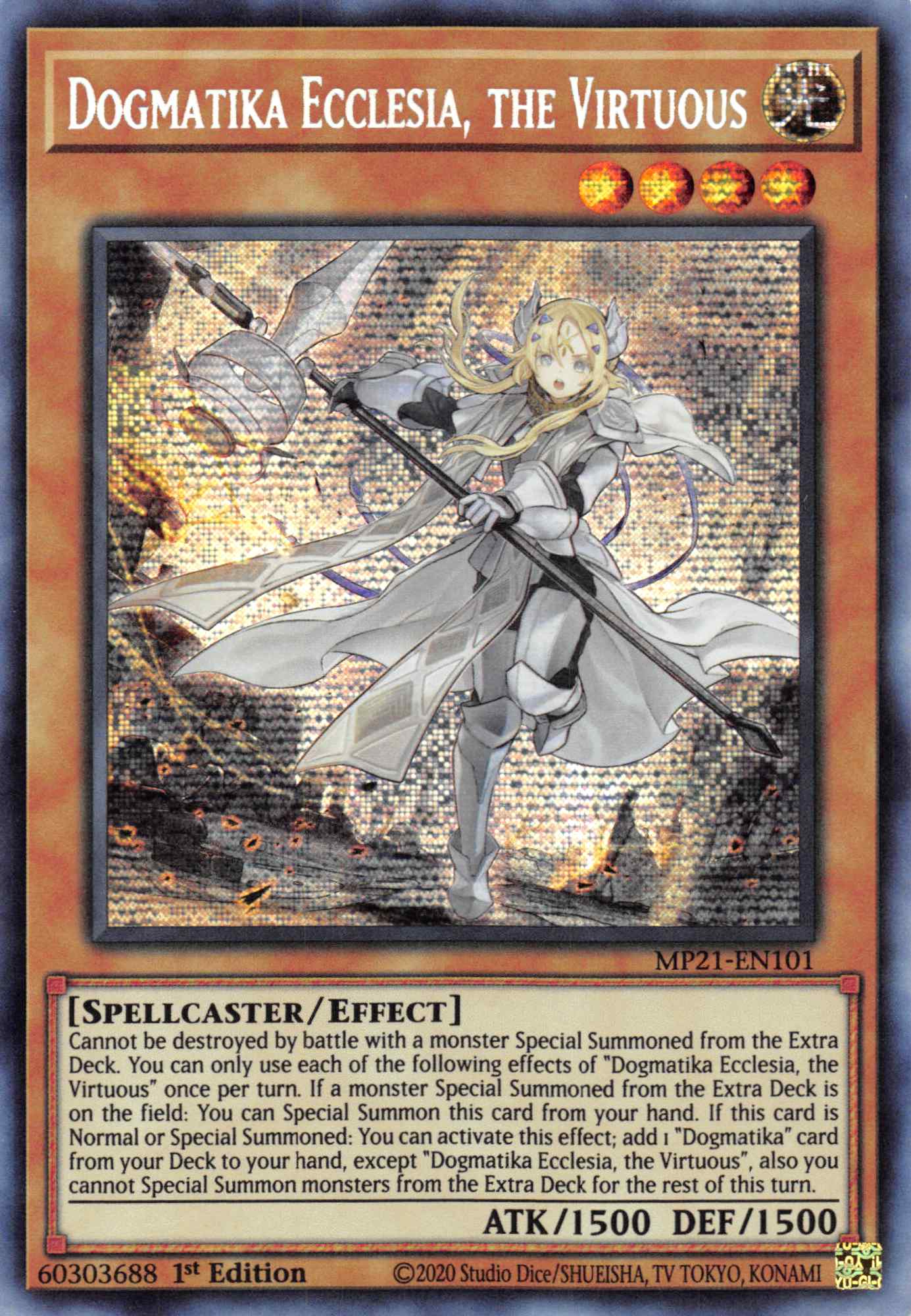 Dogmatika Ecclesia, the Virtuous [MP21-EN101] Prismatic Secret Rare | The CG Realm