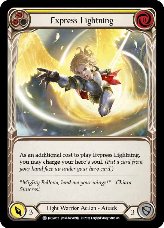 Express Lightning (Yellow) [MON052] (Monarch)  1st Edition Normal | The CG Realm