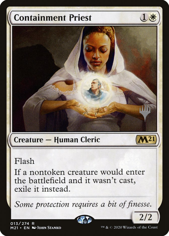 Containment Priest (Promo Pack) [Core Set 2021 Promos] | The CG Realm