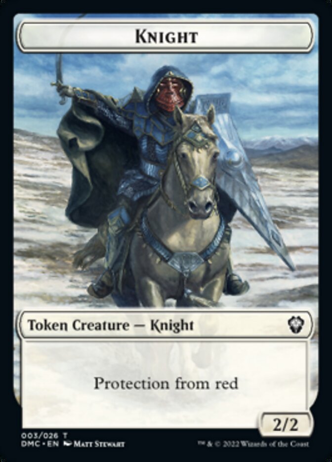 Soldier // Knight Double-Sided Token [Dominaria United Tokens] | The CG Realm