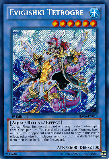 Evigishki Tetrogre [HA06-EN018] Secret Rare | The CG Realm