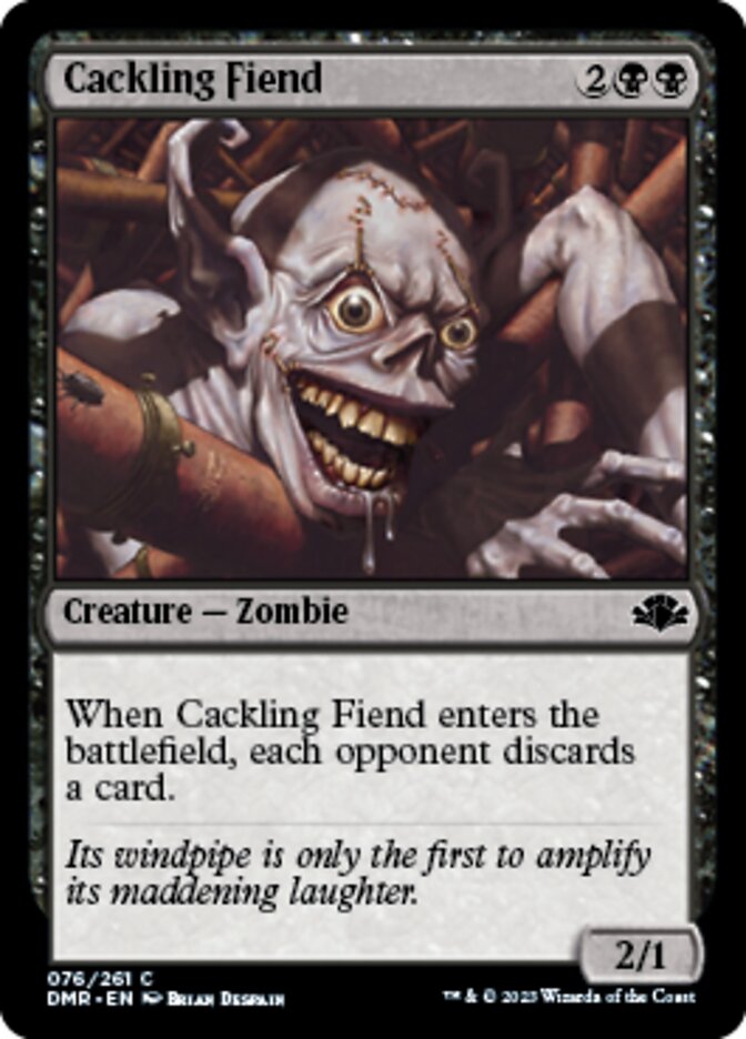 Cackling Fiend [Dominaria Remastered] | The CG Realm