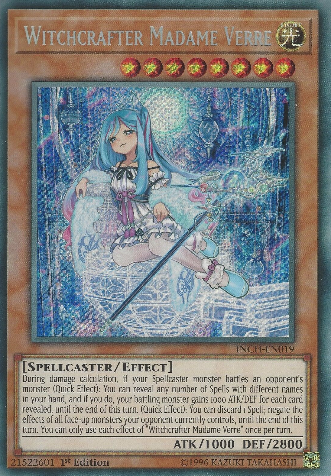 Witchcrafter Madame Verre [INCH-EN019] Secret Rare | The CG Realm