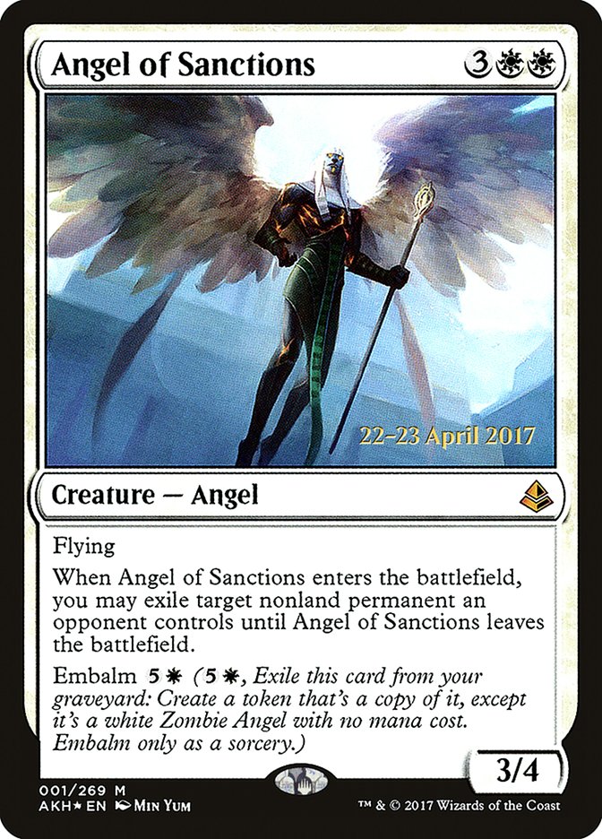 Angel of Sanctions [Amonkhet Prerelease Promos] | The CG Realm