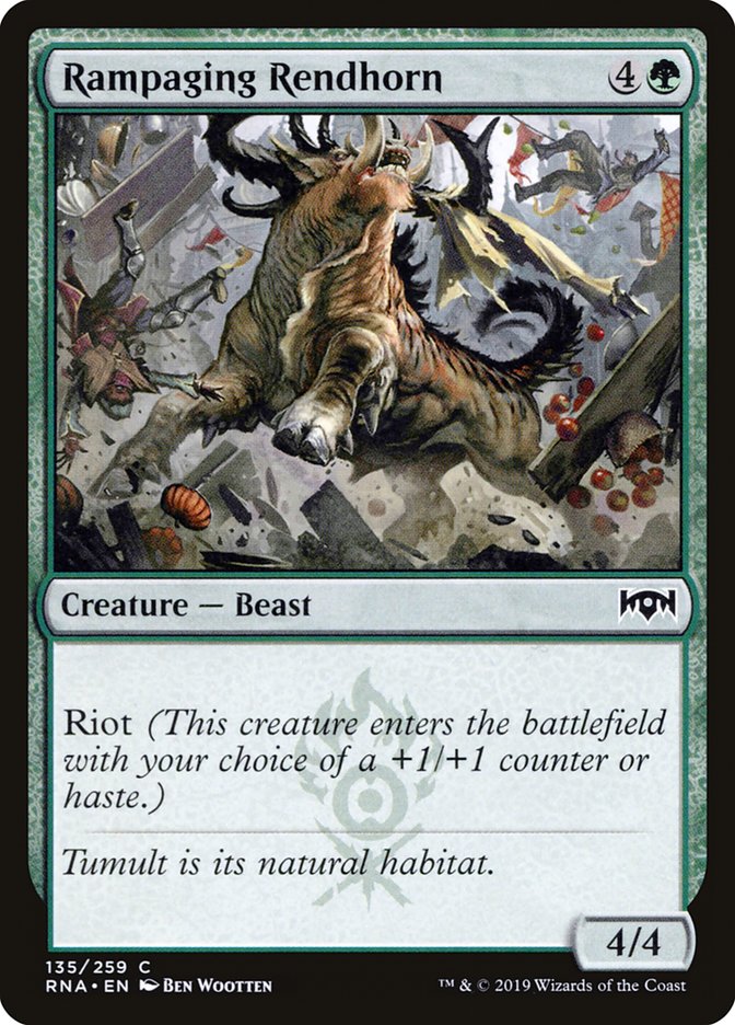 Rampaging Rendhorn [Ravnica Allegiance] | The CG Realm