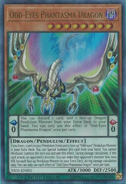 Odd-Eyes Phantasma Dragon [YA05-EN001] Ultra Rare | The CG Realm