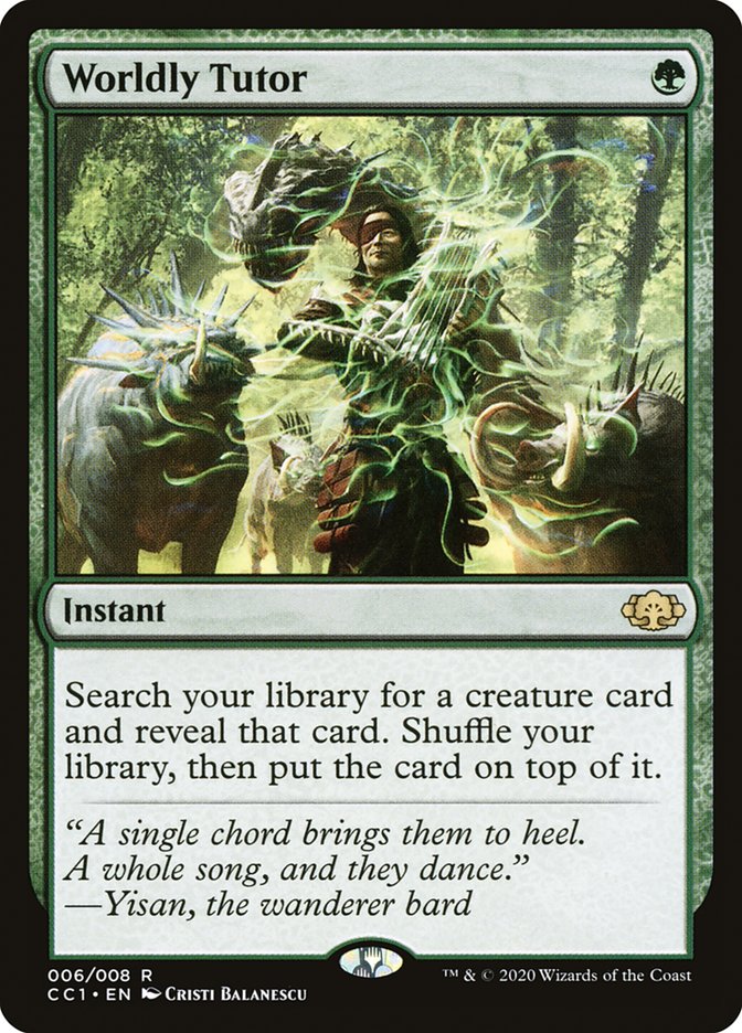 Worldly Tutor [Commander Collection: Green] | The CG Realm