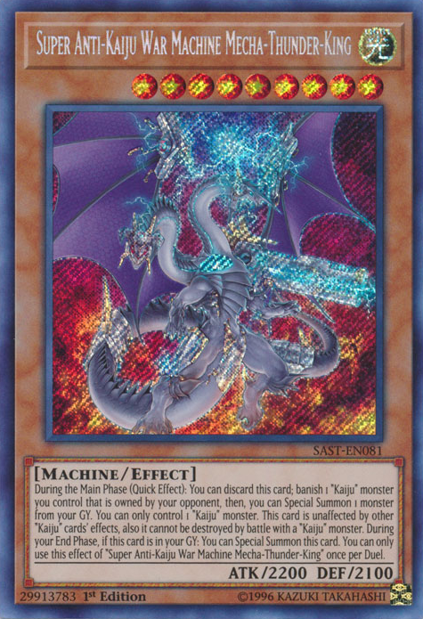 Super Anti-Kaiju War Machine Mecha-Thunder-King [SAST-EN081] Secret Rare | The CG Realm