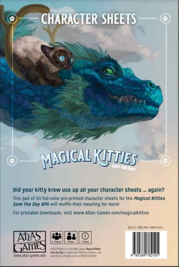 MAGICAL KITTIES SAVE THE DAY: CHARACTER SHEETS | The CG Realm