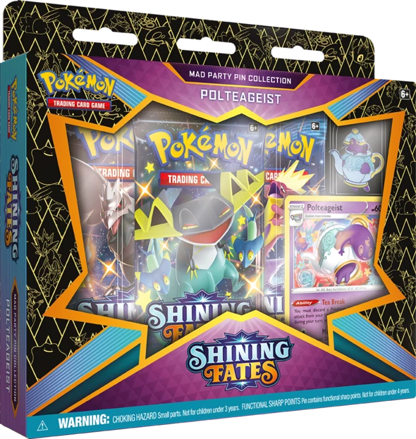 POKEMON SHINING FATES MAD PARTY PIN  COLL. | The CG Realm