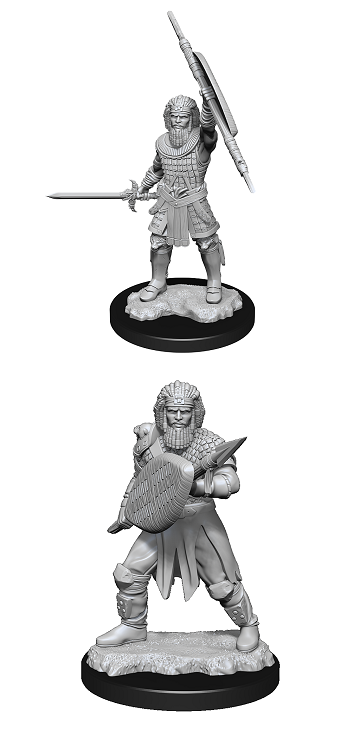 DND UNPAINTED MINIS WV13 HUMAN FIGHTER MALE | The CG Realm