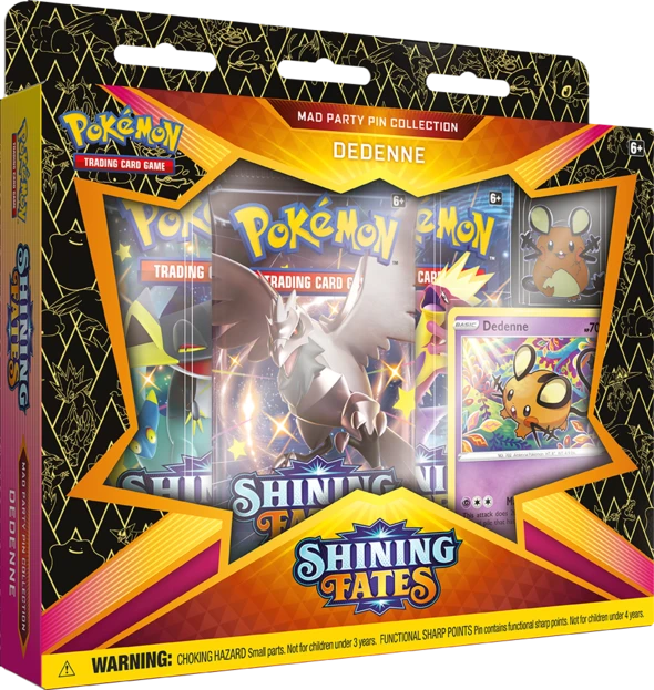 POKEMON SHINING FATES MAD PARTY PIN  COLL. | The CG Realm