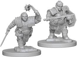 D&D Nolzur's Marvelous Miniatures Primed Dwarf Fighter | The CG Realm