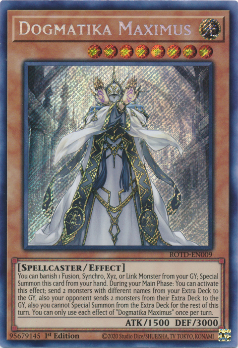 Dogmatika Maximus [ROTD-EN009] Secret Rare | The CG Realm