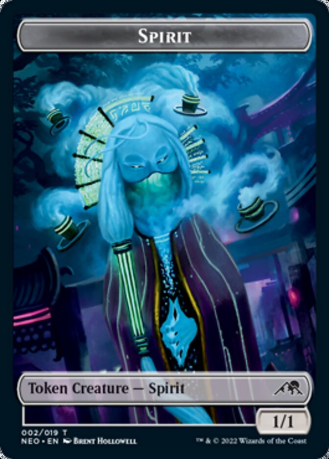 Spirit (002) // Keimi Double-Sided Token [Kamigawa: Neon Dynasty Tokens] | The CG Realm