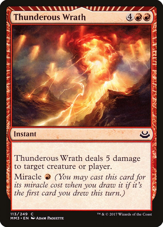 Thunderous Wrath [Modern Masters 2017] | The CG Realm