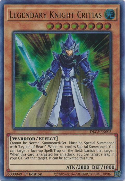 Legendary Knight Critias [DLCS-EN002] Ultra Rare | The CG Realm