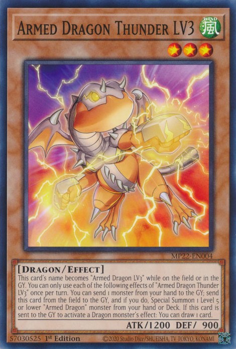 Armed Dragon Thunder LV3 [MP22-EN004] Common | The CG Realm