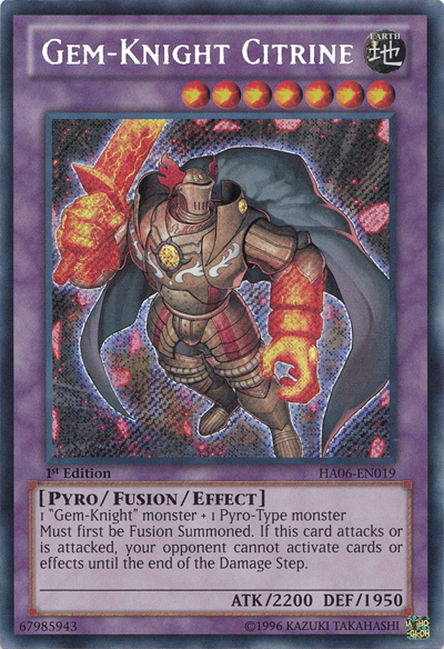 Gem-Knight Citrine [HA06-EN019] Secret Rare | The CG Realm