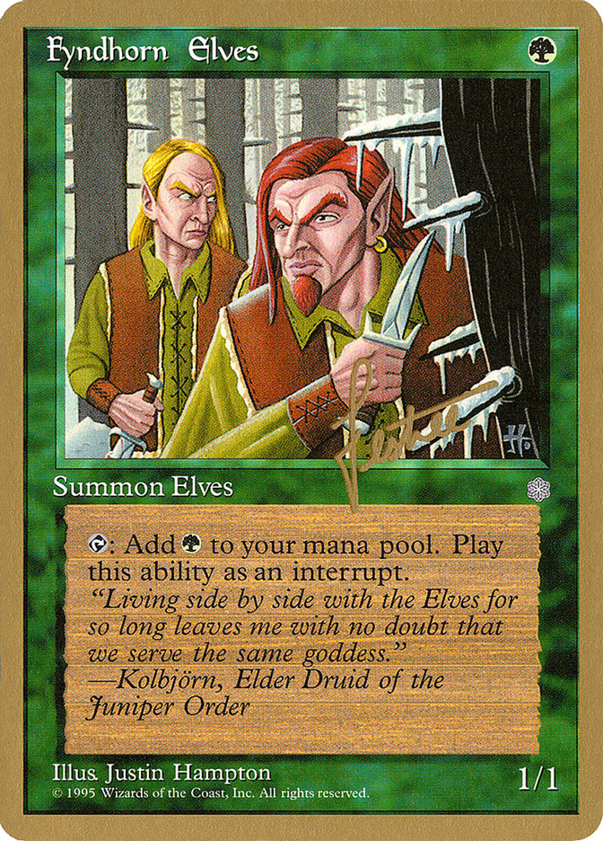 Fyndhorn Elves (Bertrand Lestree) [Pro Tour Collector Set] | The CG Realm