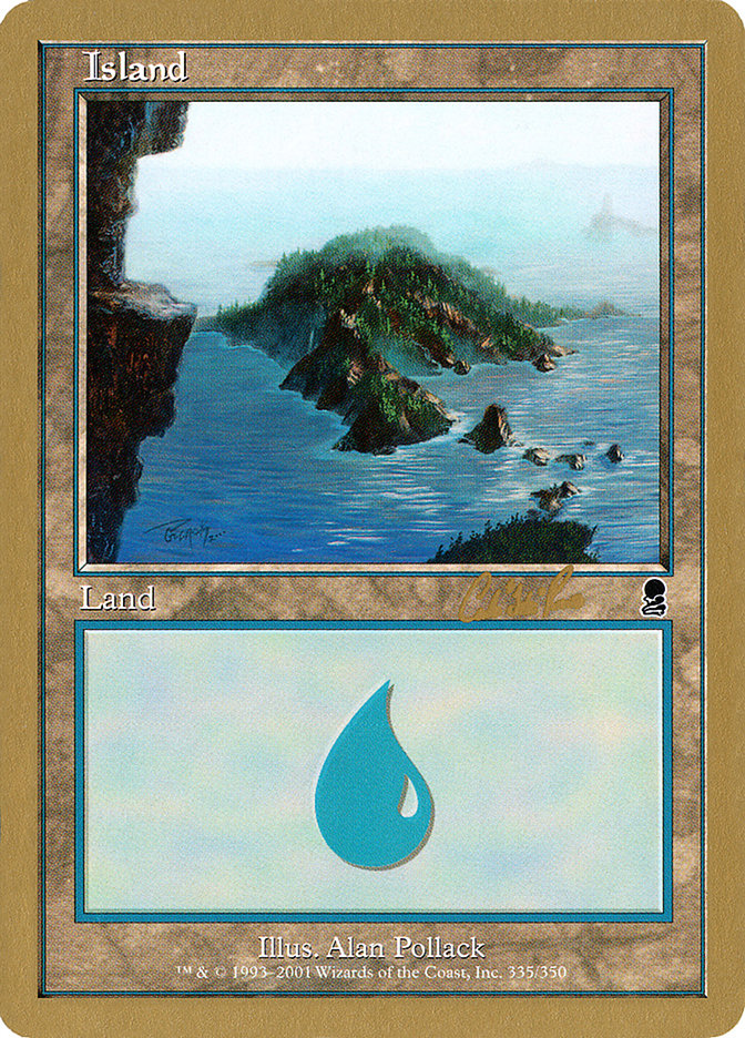 Island (cr335) (Carlos Romao) [World Championship Decks 2002] | The CG Realm