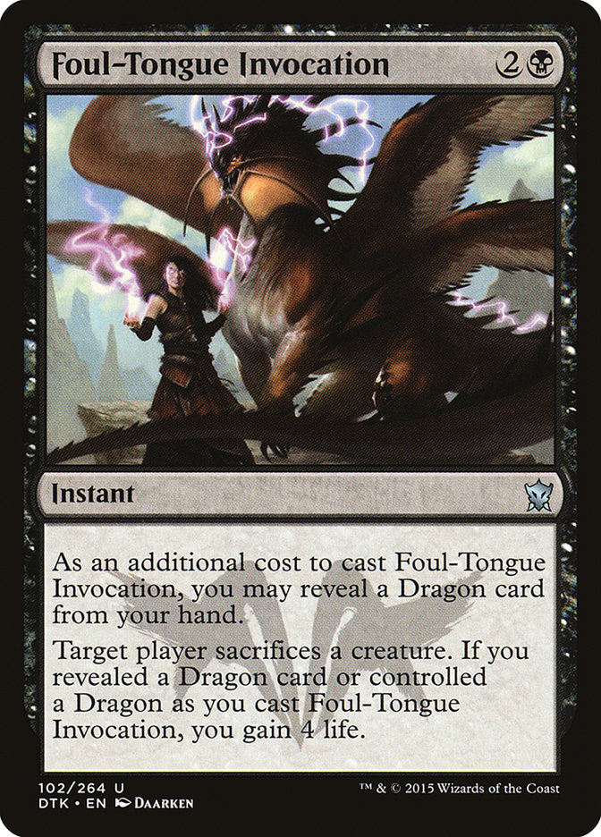 Foul-Tongue Invocation [Dragons of Tarkir] | The CG Realm