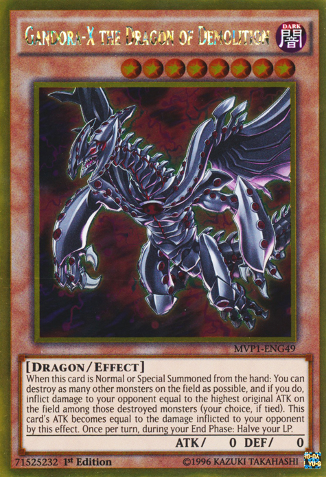 Gandora-X the Dragon of Demolition [MVP1-ENG49] Gold Rare | The CG Realm