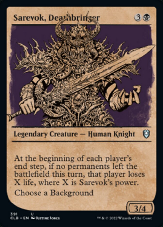 Sarevok, Deathbringer (Showcase) [Commander Legends: Battle for Baldur's Gate] | The CG Realm